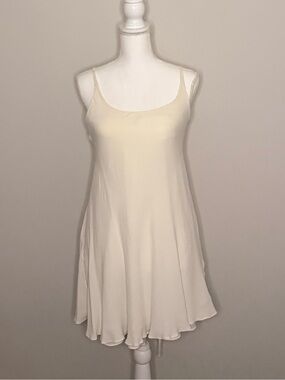 CACHE Cream Slip Dress